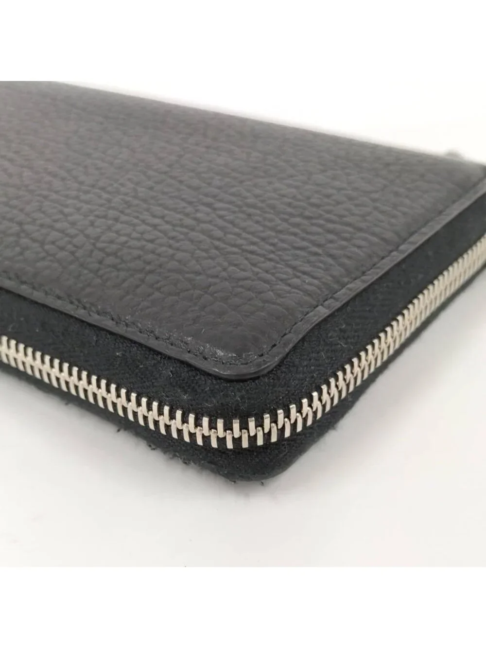 Gucci Double Zip Around Wallet Leather Black